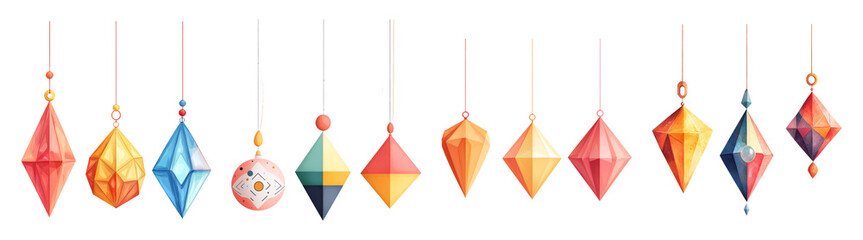 Colorful Geometric Ornaments on Transparency