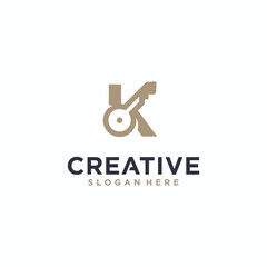 key logo design, house key, apartment building for home protection