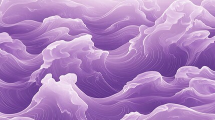 20. A fresh lilac-purple background with gentle wave patterns for a whimsical vibe