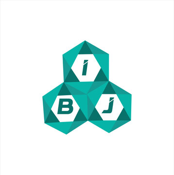 IBJ creative minimalist letter logo. IBJ unique vector initials alphabet letter logo design