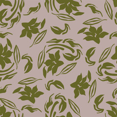 seamless pattern of flowering spring branches