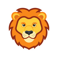 lion cartoon isolated on white