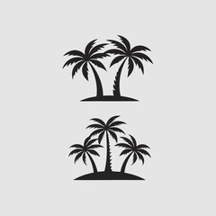 palm trees silhouettes