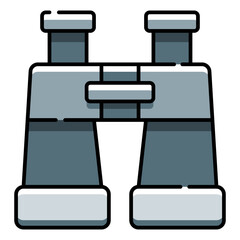 Camping Gear and Outdoor Tools Icon Set