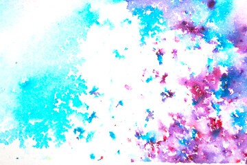 Explosion of Watercolor Paint Powder Pastel Multicolour Background Creative Pop of Color