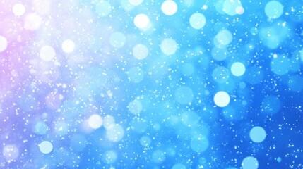 Abstract Blue Background with Soft Bokeh Effects and Subtle Light Flare