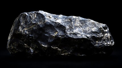 Fototapeta premium 28. A solid black background with a luxurious, polished stone texture