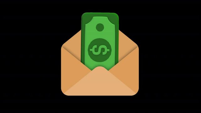 Add a polished and professional touch to your financial and corporate content with this Salary Letter Icon animation! Designed to visually represent payroll, earnings, and salary documents,