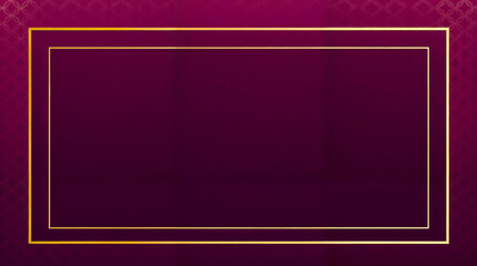 a purple background with a gold border, purple frame.