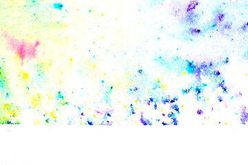 Explosion of Watercolor Paint Powder Pastel Multicolour Background Creative Pop of Color