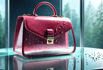A premium leather bag showcased against a sophisticated backdrop, ideal for advertising, branding, and e-commerce visuals