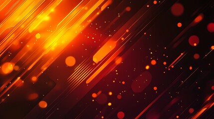 15. A glowing neon orange background with faint glowing accents for a futuristic touch