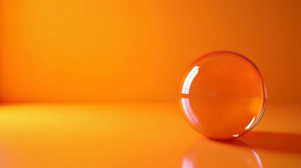 21. A clean orange background with smooth light reflections creating a glossy and polished finish