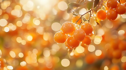 3. A bright citrus orange background with scattered bokeh light effects for a playful and energetic look
