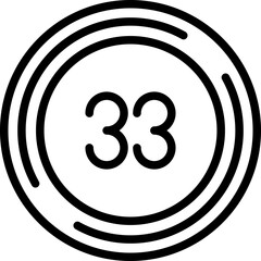 Thirty three Icon