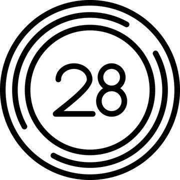 Twenty eight Icon