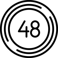 Forty eight Icon