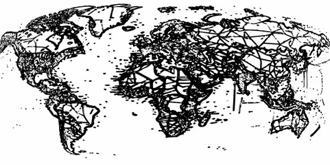 Abstract stylized height topographic contours map line background. Background abstract shapes flat colors and outline, Concept topographic map conditional geography scheme terrain path.