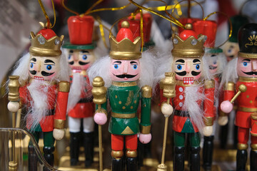 Nutcracker in the form of a toy products for the new year