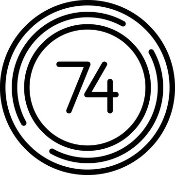 Seventy four Icon