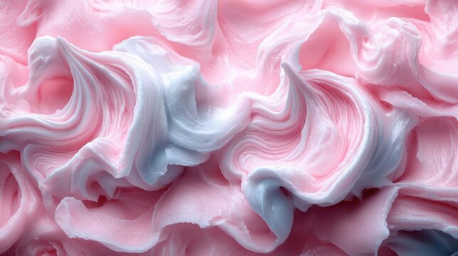Abstract ice cream swirl patterns in muted pastel tones, soft and elegant textures for modern designs.