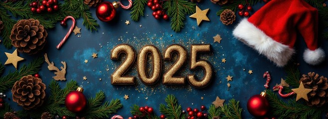 New year 2025 celebration festive atmosphere