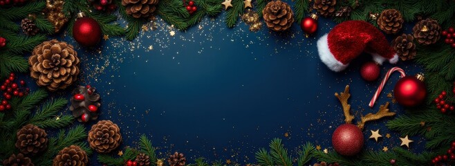 Festive holiday decor winter wonderland image