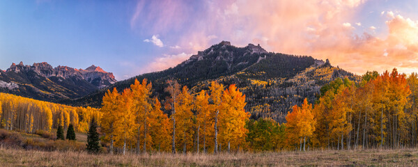 Cimarron Ridge Sunset Panorama