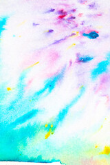 Explosion of Watercolor Paint Powder Pastel Multicolour Background Creative Pop of Color
