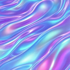 Fototapeta premium Mesmerizing abstract holographic background with shimmering gradients and wave-like fluid