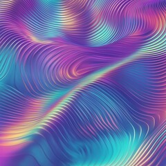 Obraz premium Mesmerizing abstract holographic background with shimmering gradients and wave-like fluid