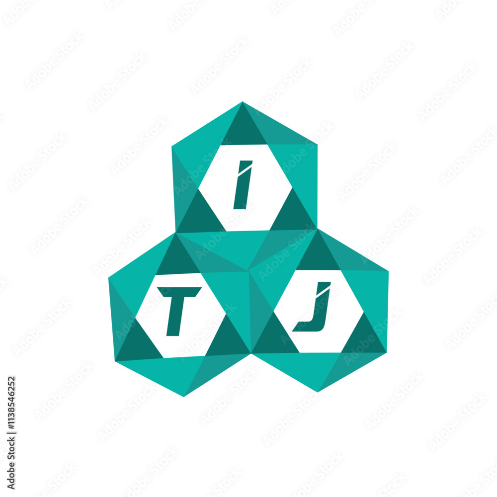 Fototapete itj creative minimalist letter logo. itj unique vector initials alphabet letter logo design
