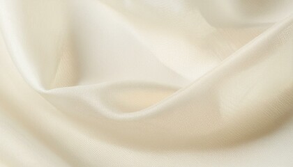 Cream colored silk ivory silky fabric satin curve rippled background backdrop wave wavy drapery textile cloth cream-colored