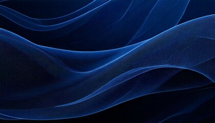 Obraz premium Wavy blue background deep blue backgrounds wallpaper digital illustration graphic design fabric textile pattern texture textured curve