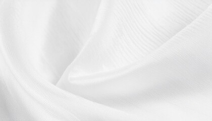 White fabric background with texture and pattern backdrop cotton linen clean empty blank wallpaper isolated