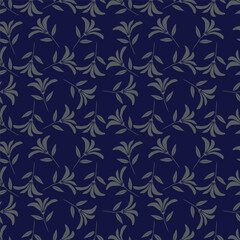 Cute hand drawn floral seamless pattern background