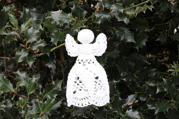 christmas angel on a tree