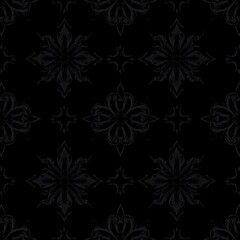 Fototapeta premium Dark Elegance: Seamless Gothic Pattern 