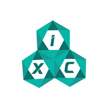 IXC creative minimalist letter logo. IXC unique vector initials alphabet letter logo design