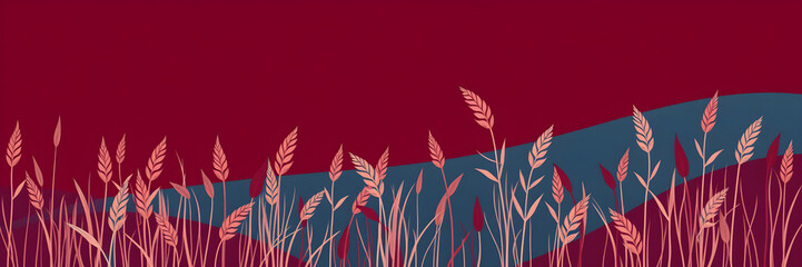 Abstract Wheat Field