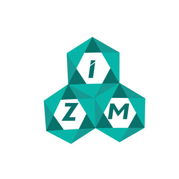 IZM creative minimalist letter logo. IZM unique vector initials alphabet letter logo design