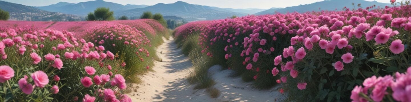 Boccetta di profumo di agrumi circondata da rosa sull'azzurro sfondo con una vista panoramica , profumo, lusso