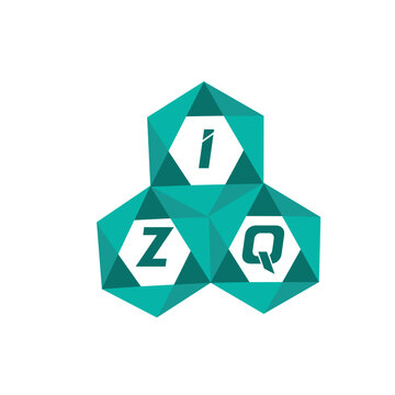 IZQ creative minimalist letter logo. IZQ unique vector initials alphabet letter logo design
