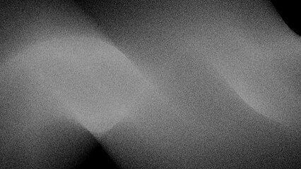 Grainy noise monochrome textured wave background, abstract futuristic black and grey illustration wallpaper