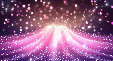 Obraz premium Sparkling Pink Purple Glitter Background With Lights