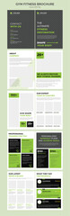 Fototapeta premium Gym Fitness Brochure template design