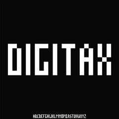 geometric font vector alphabet set vector