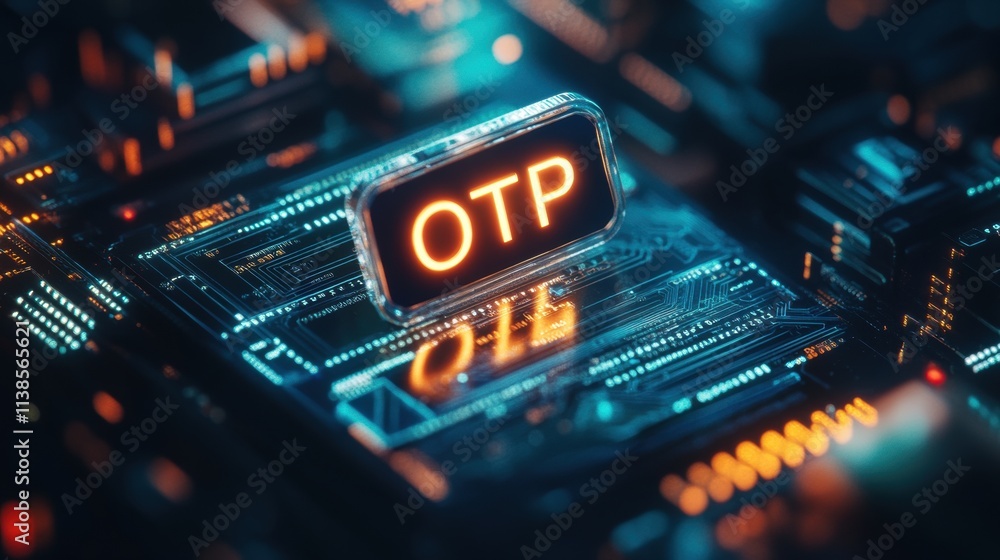 Poster secure online transaction process otp authentication digital era technology insights