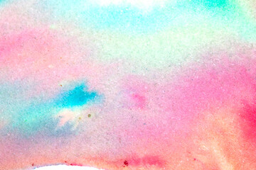 Explosion of Watercolor Paint Powder Pastel Multicolour Background Creative Pop of Color