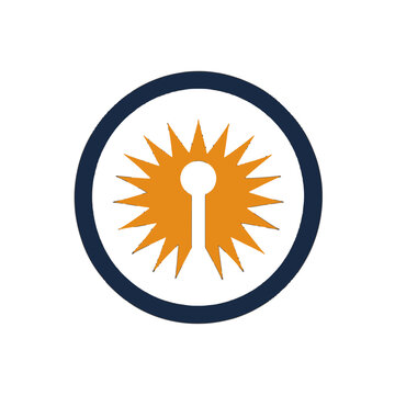 sun and cloud vector logo